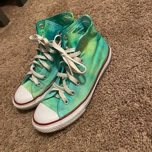 Handmade tie dye converse